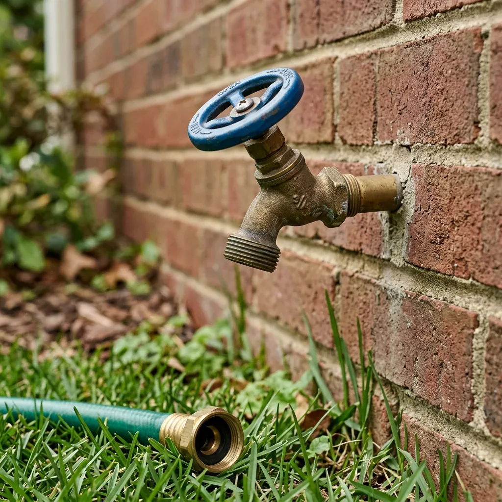 Outdoor hose faucet